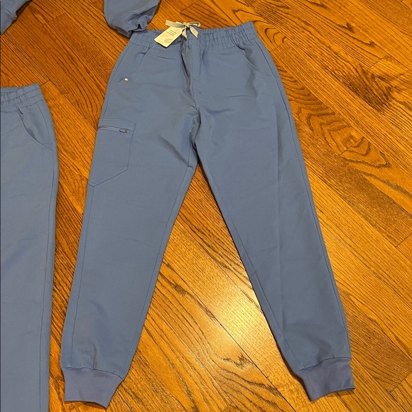 Figs High-Waisted Blue Pants 3 in all two are size small and one is XS/P - Picture 3 of 5